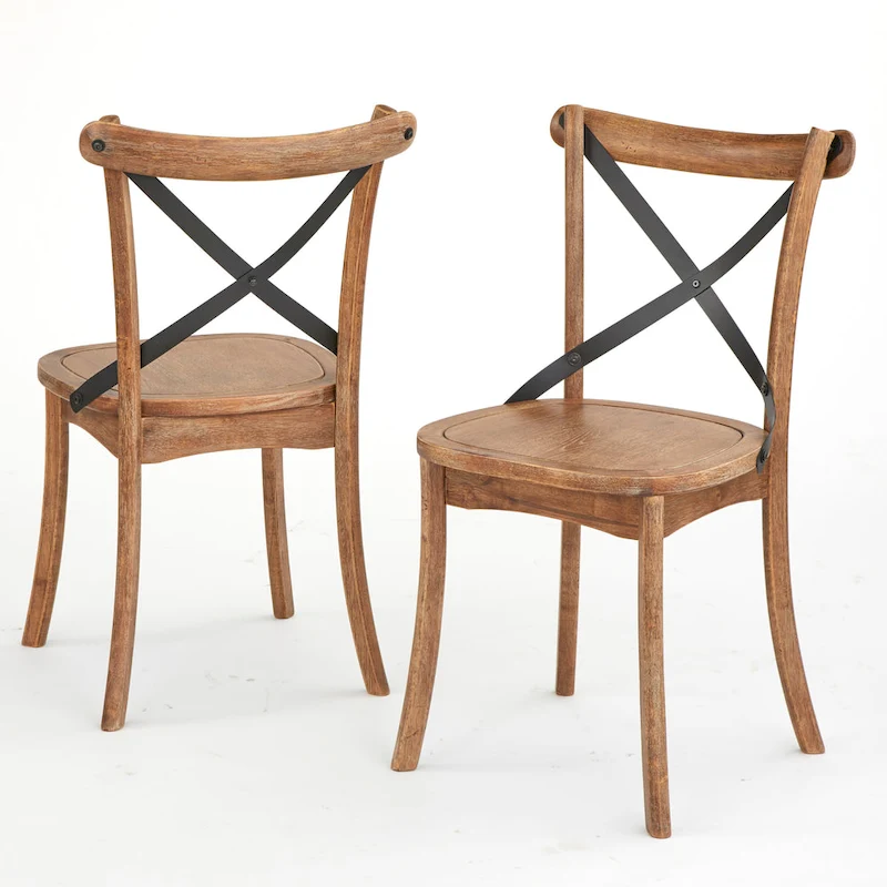 Simple Living Constance X-Back Dining Chairs (Set of 2)