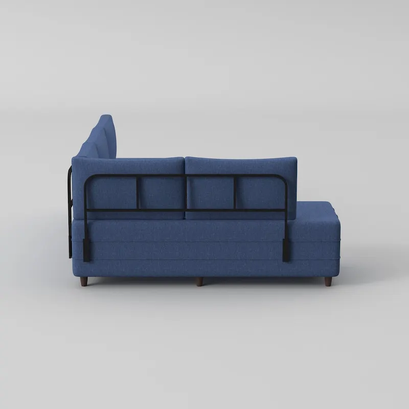 Sagopa Modern Metal Frame with Foam Seat Sectional Sofa