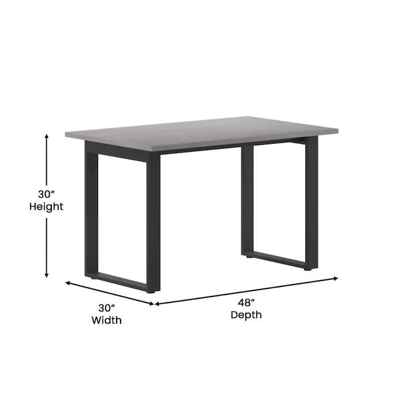 Conference Table with Laminate Top and U-Frame Steel Base