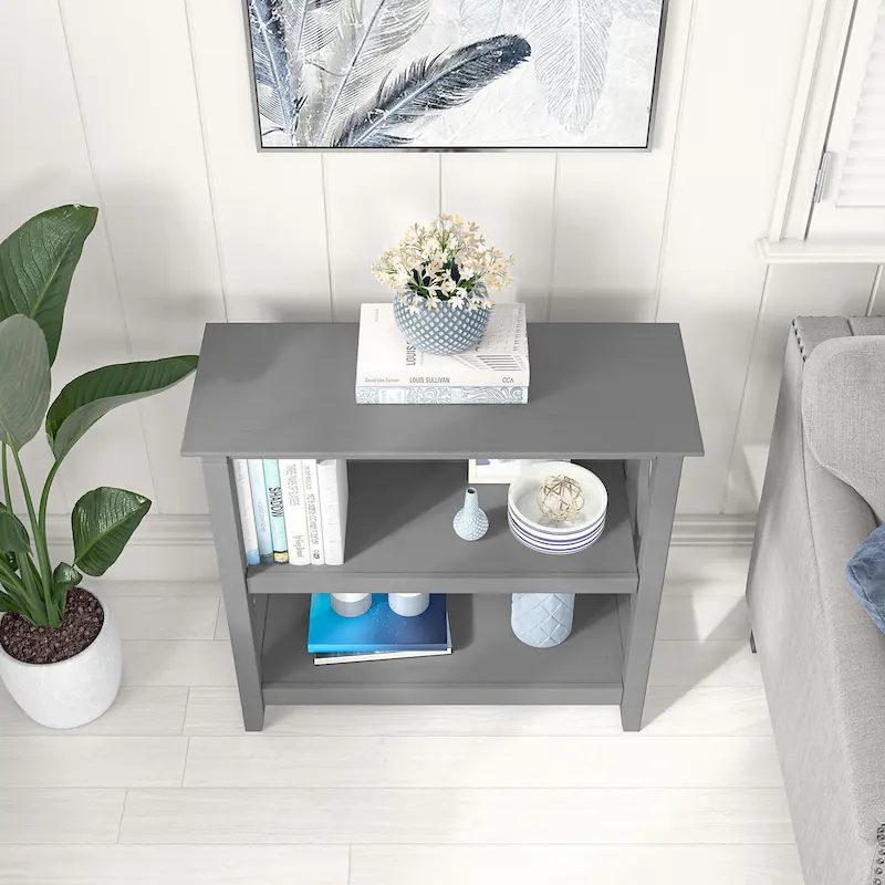Key West Small 2 Shelf Bookcase by Bush Furniture
