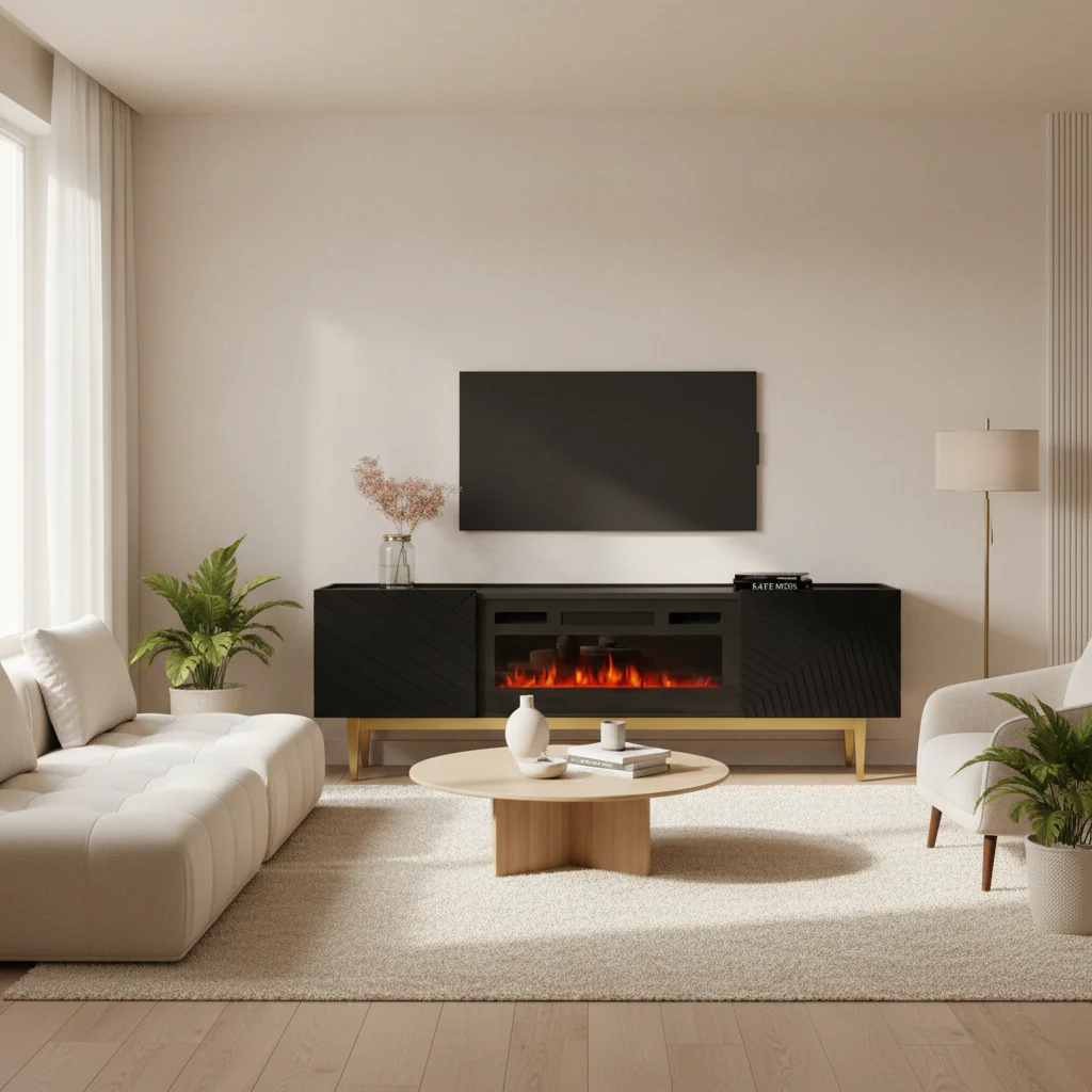 BL-EF Fireplace TV Stand