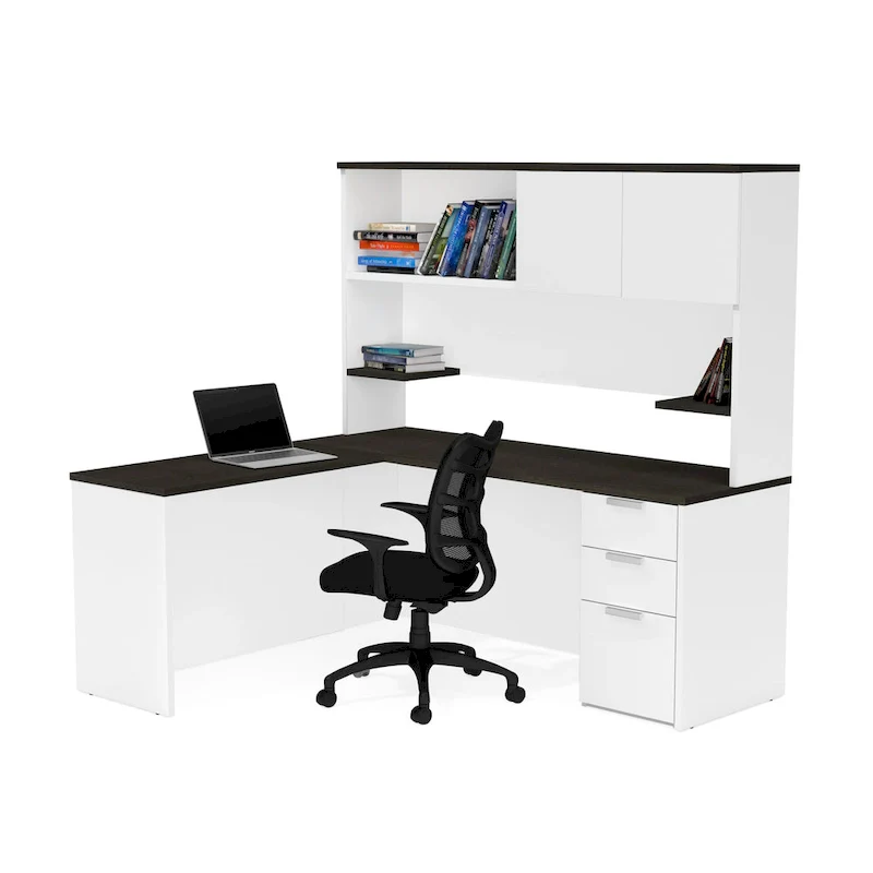 Bestar Pro-Concept Plus L-Desk with Hutch