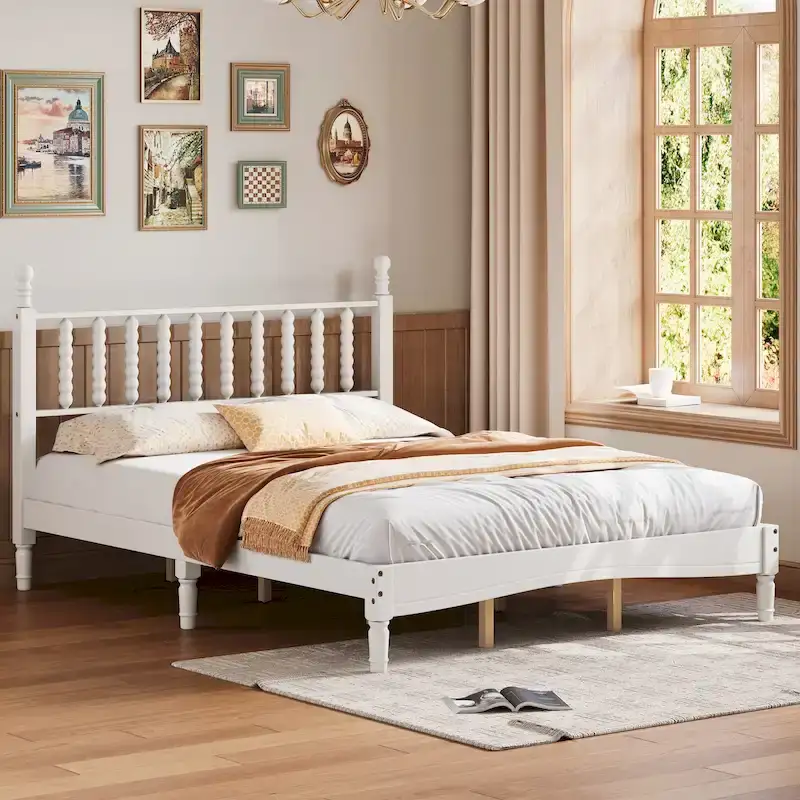 4-Pieces Retro Style Bedroom Sets by Harper&Bright Designs