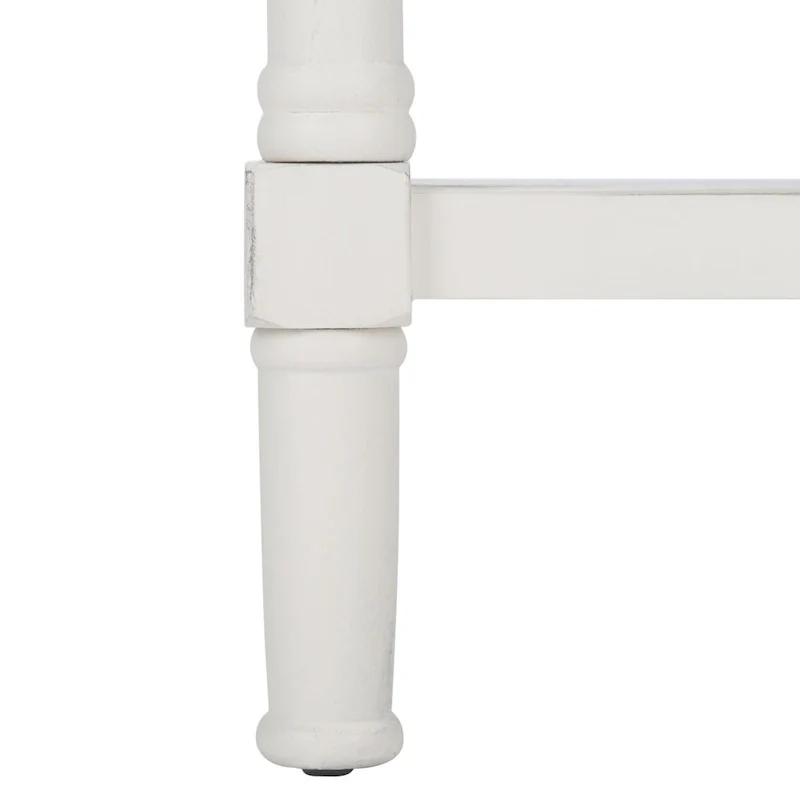 SAFAVIEH Philomene Distressed White 3-Drawer Console Table - 23.5 W x 13 L x 29.5 H - 24Wx13Dx30H