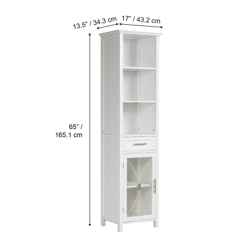 Teamson Home Delaney Multifunctional Linen Tower