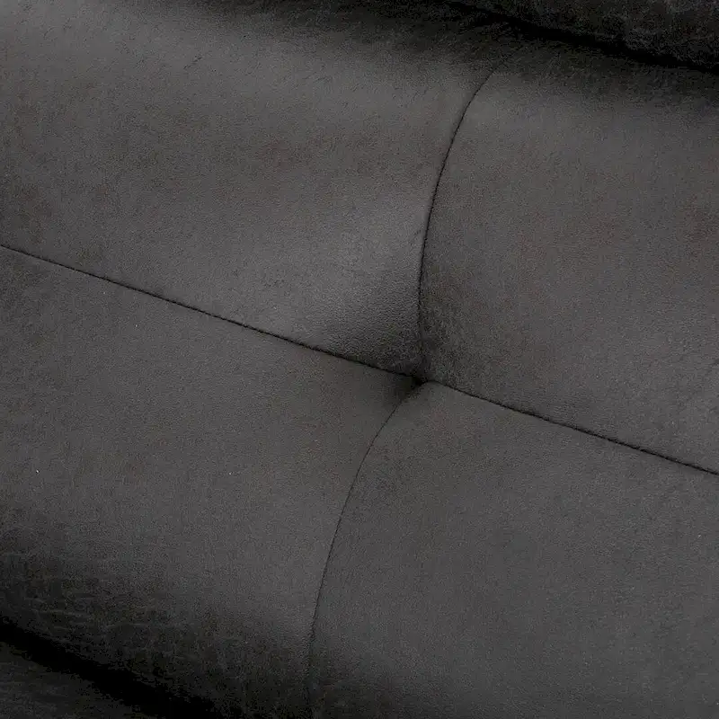 Modern Fabric Double Seat Recliner Chair with Plush Cushions by Christopher Knight Home