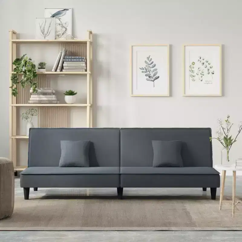 vidaXL 2-Seater Sofa Bed Velvet Recliner Loveseat Folding Daybed Multi Colors