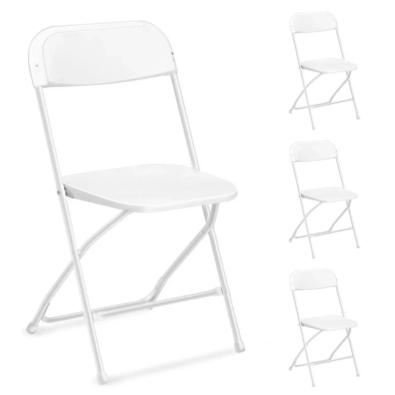 Plastic Folding Party Conversation Exhibition Dining Chair Set (Set of 4)