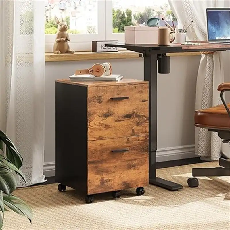 2 Drawer File Cabinet - 15.6 D x 16.2 W x 26.4 H