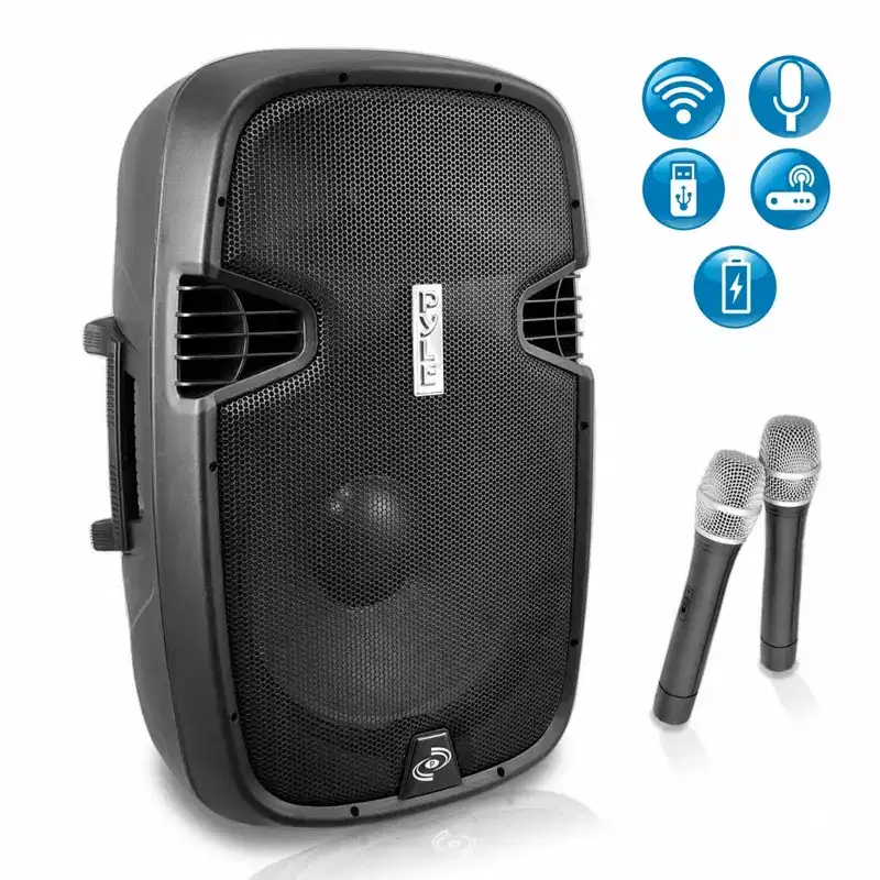 Pyle Portable Hi-Power Bluetooth PA Loudspeaker System - PPHP129WMU.5