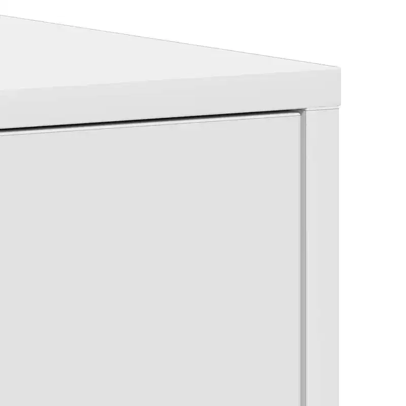 Tall Bathroom Storage Cabinet, White, 2-Door, 1-Person