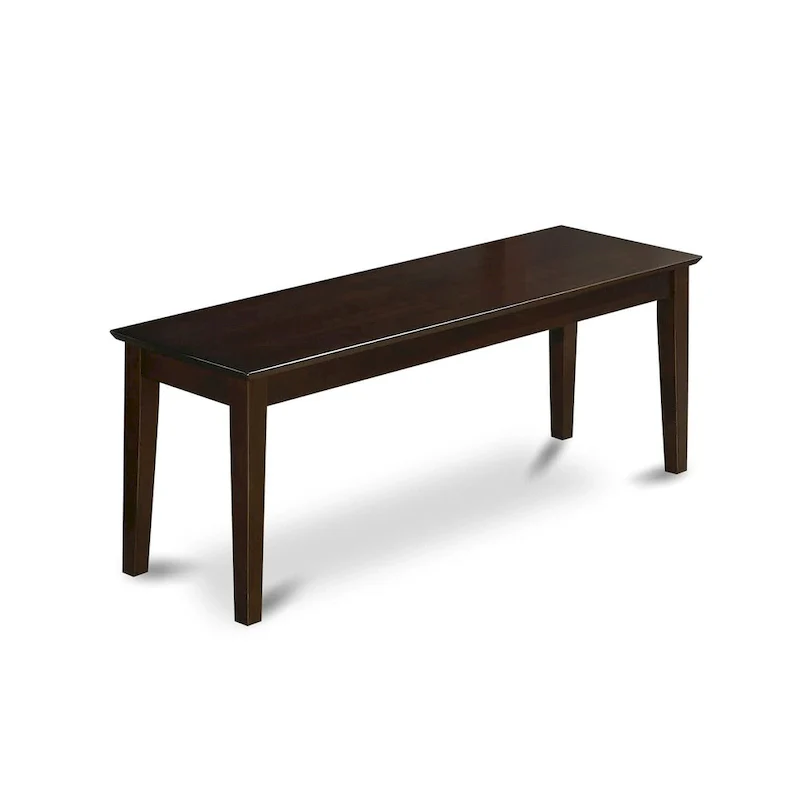 Dining Room Bench with Wood Seat, 51x15x18 Inch, (Finish Options)
