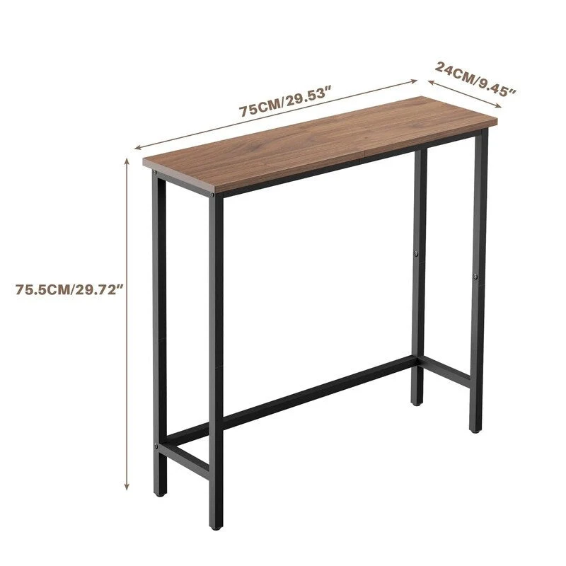 Narrow Console Table – Slim Entryway Table for Hallway, Bedroom, Living Room or Foyer
