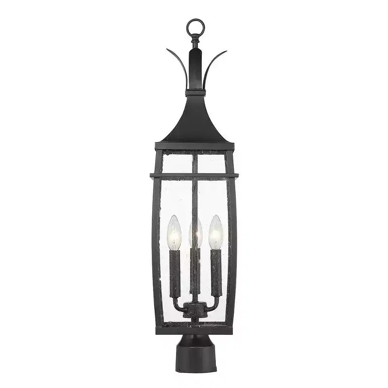 Savoy House Montpelier 3 - Light Post Light in Matte Black