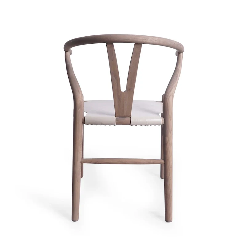 Ash Wood Dining Chairs Set of 6 - Mid-Century Modern Style