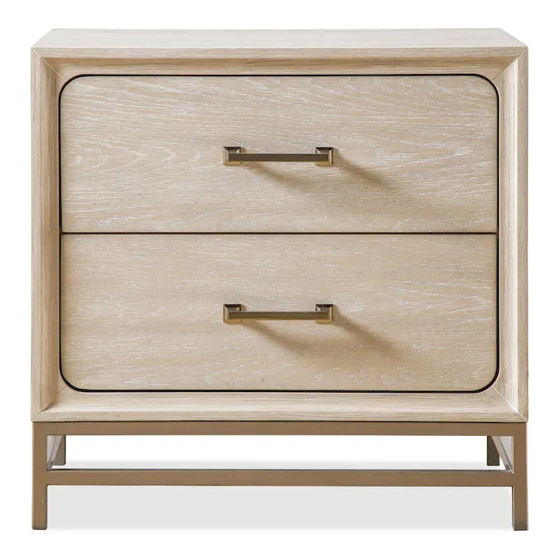 Furniture of America Drayden Transitional Oak Solid Wood 3-Piece Bed and 2 Nightstand Bedroom Set