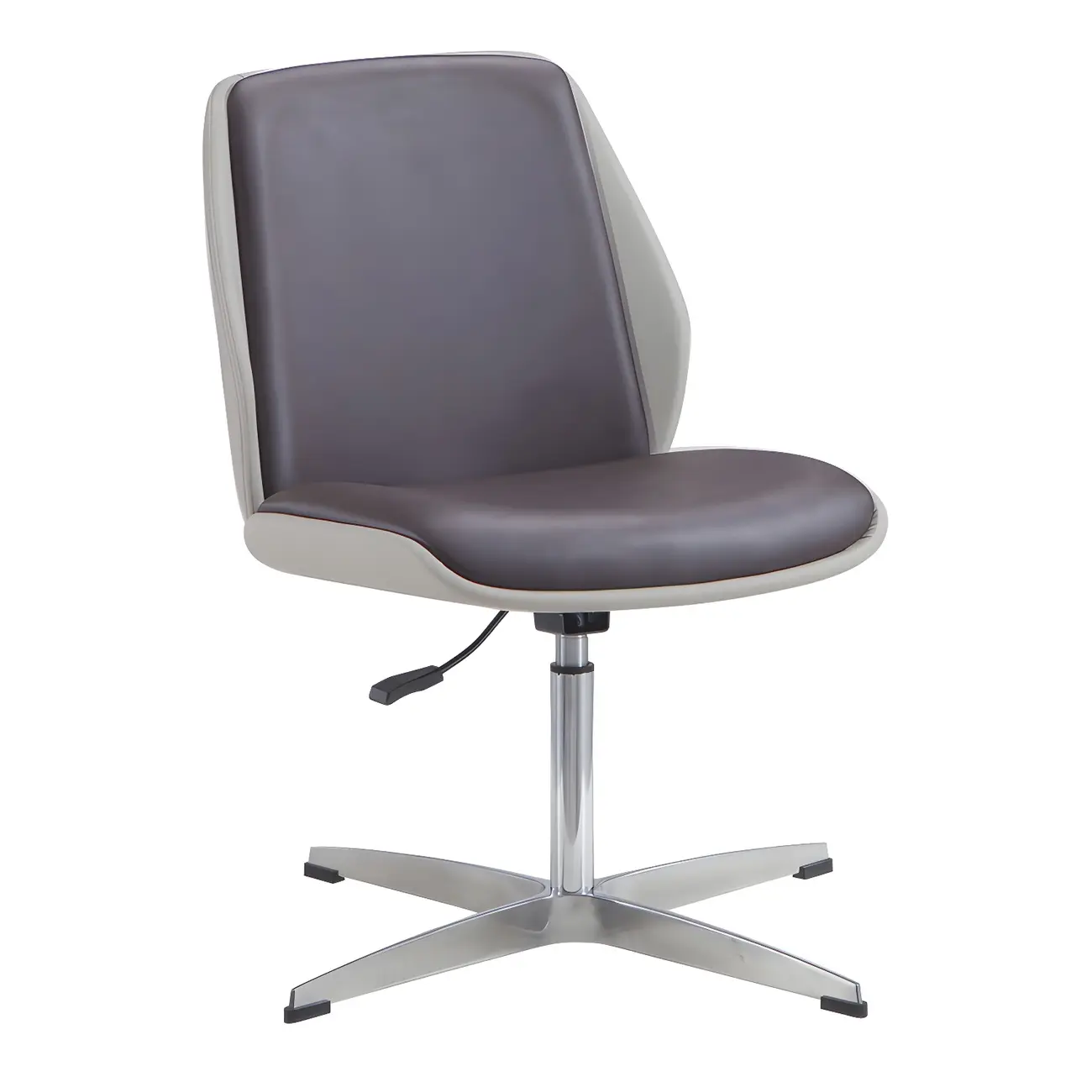 Modern Leather Upholstered Swivel Office Chair