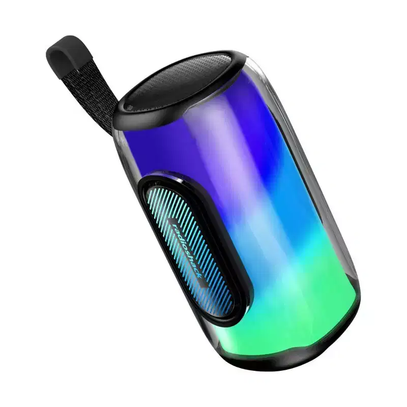 RadioShack Portable Bluetooth Speaker 10W IPX5 Splashproof With 360 RGB Lights with Strap Black