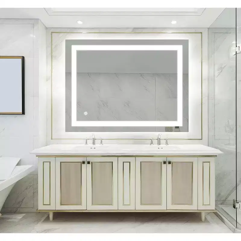 Acekool 32 x 24 Inch Bathroom Mirror, Wall Mounted Vanity Mirror with Touch Control, Dimmable Brightness, Anti-Fog, Color Temperature Selection