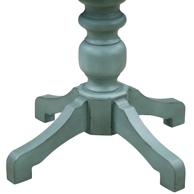 Roundhill Furniture The Gray Barn Spring Mount 5-piece Round Dining Table Set with Cross Back Chairs