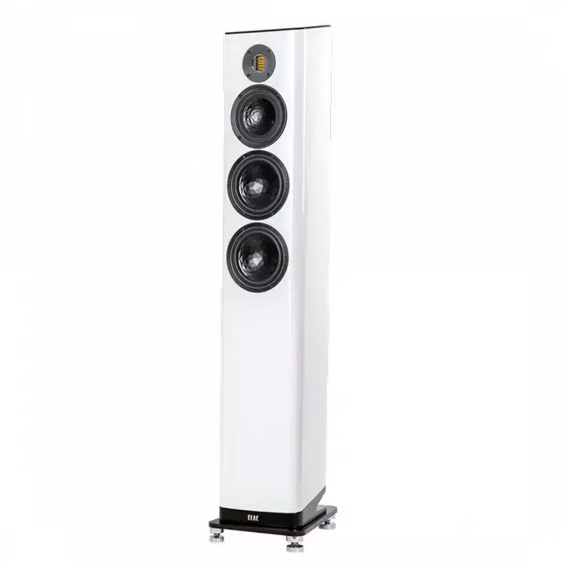 Elac VFS409.2-GW - 7 3.5-Way Floorstanding Speaker - Gloss White, Sold Individually