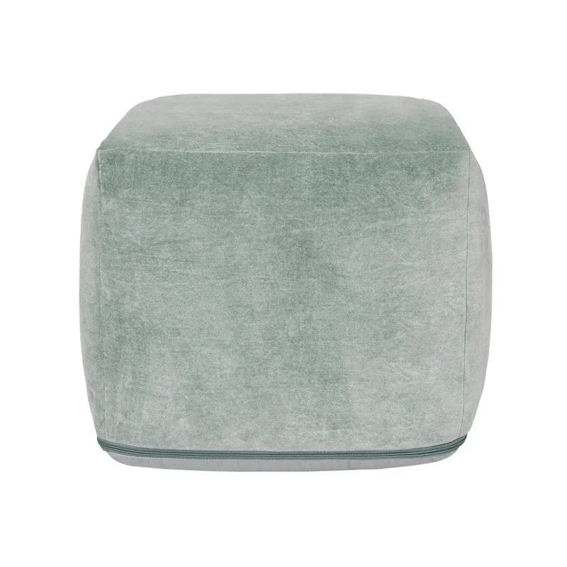 Villa by Classic Home Heirloom 18 Velvet Pouf