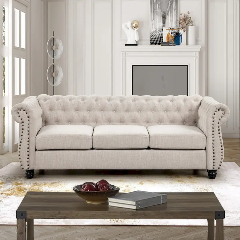 Chesterfield Tufted Velvet Sofa
