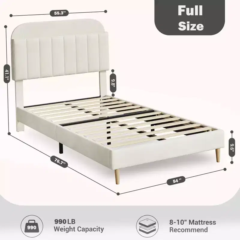 Children's bed, upholstered single bed frame with storage headboard and slatted frame, velvet upholstered, suitable for beds for boys and girls