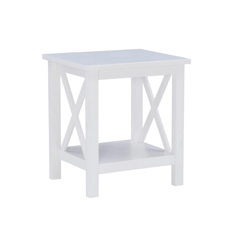 Ripplewood Farmhouse X-Base Side End Table