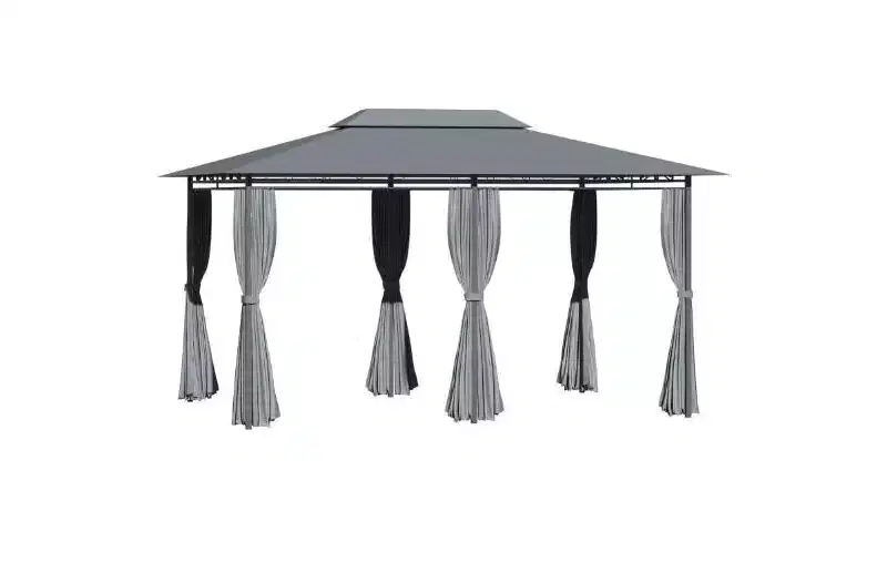 Outdoor Gazebo Canopy Shelter,Patio Gazebo,with Netting,Vented Roof
