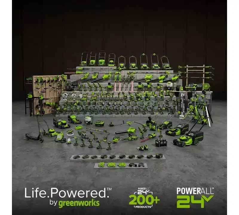 Greenworks 24V 4.0Ah (High Capacity) Lithium-Ion Battery / 125+ Compatible Tools