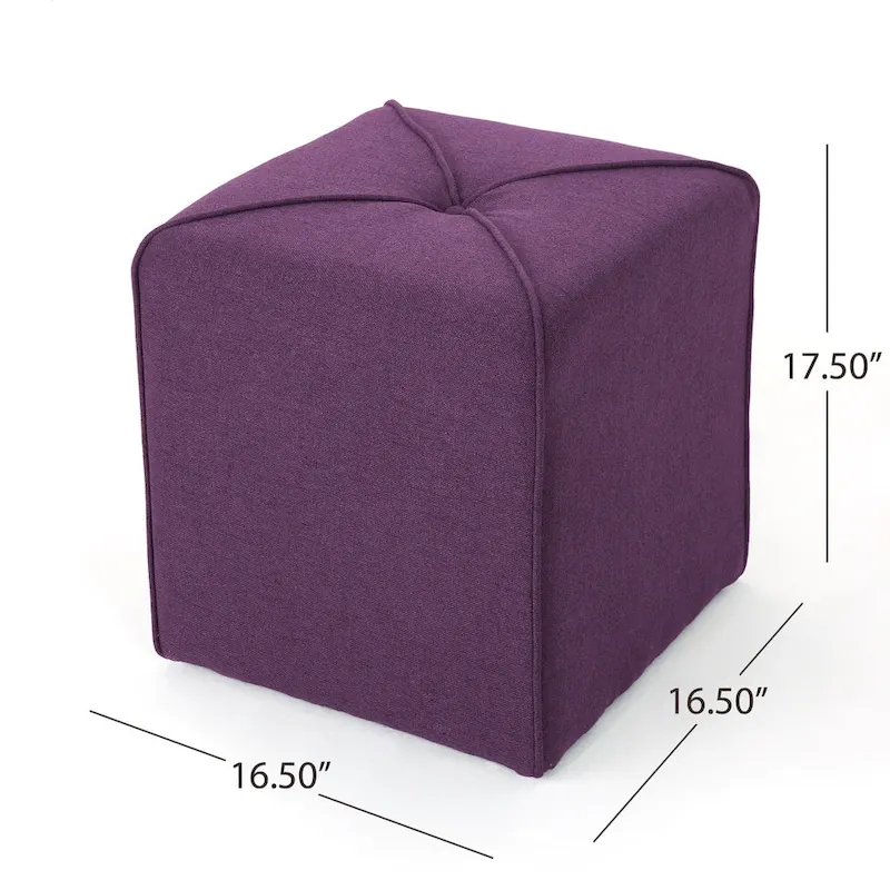 Kenyon Fabric Square Ottoman by Christopher Knight Home