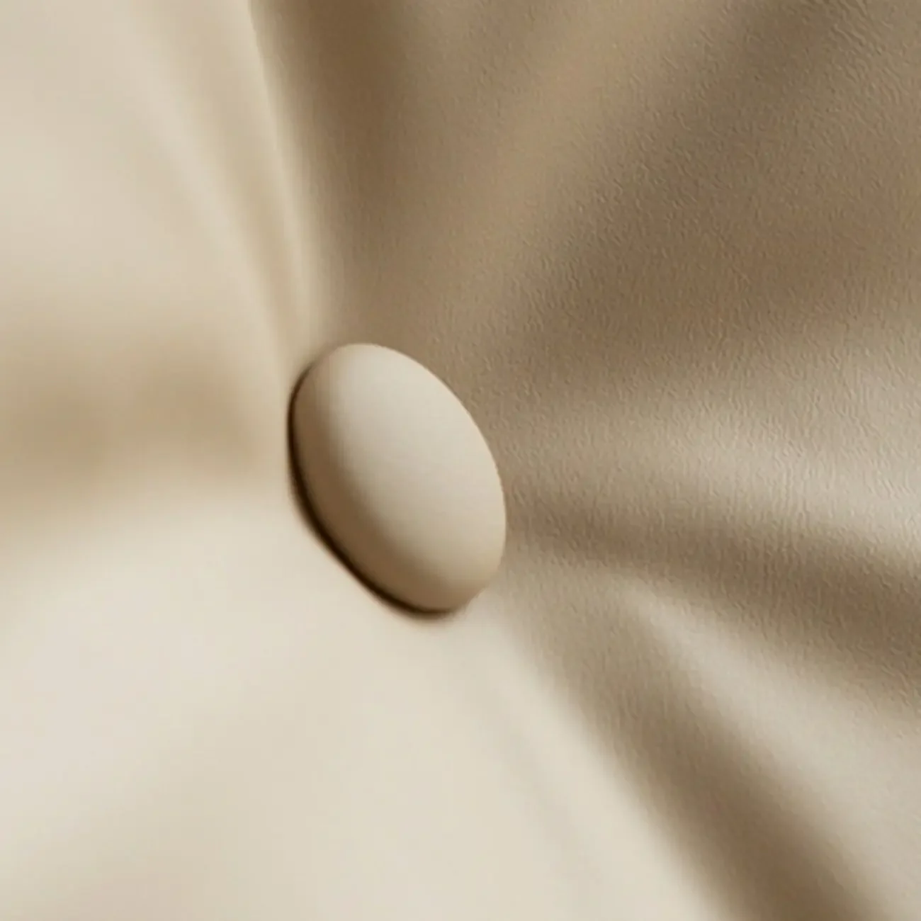 Modern Beige Leather Accent Armchair with Swivel