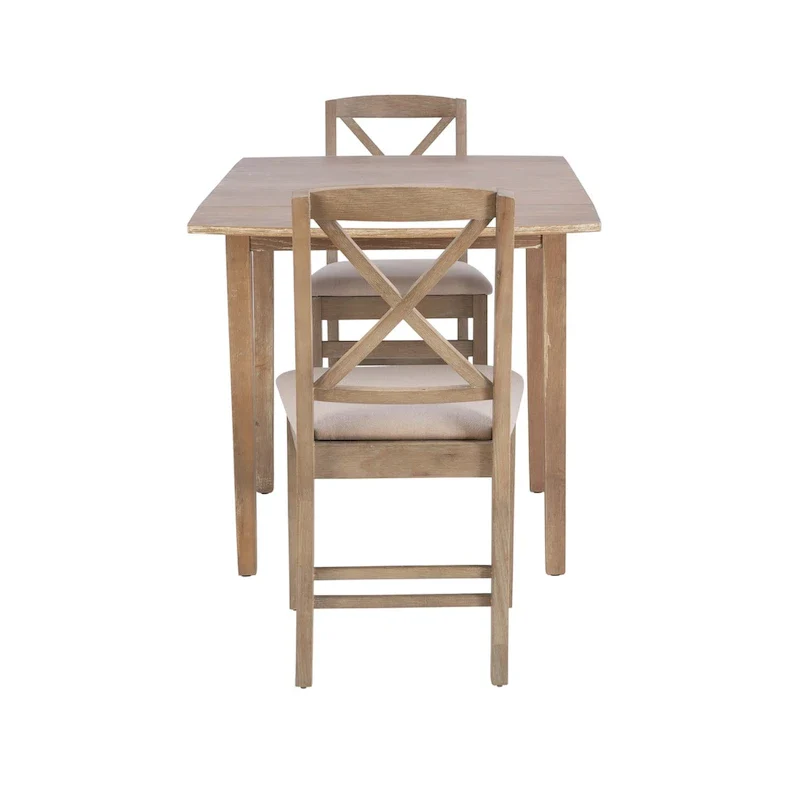 Piedmonth Rustic 3-Piece Drop Leaf Dining Set