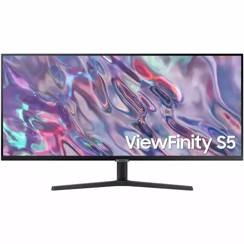 Samsung ViewFinity S5 S34C504GAN 34 Class UW-QHD LED Monitor - 21:9 - Black - 34 Viewable - Vertical Alignment (VA) - LED Backlight - 3440 x 1440