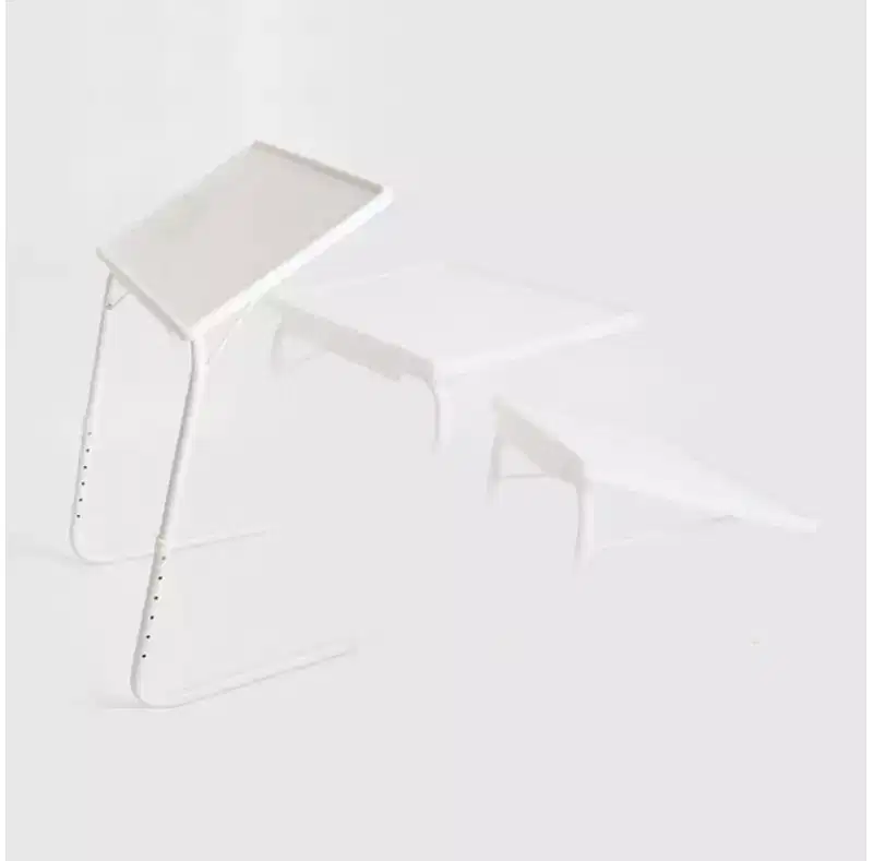 Lexi Home My Comfy TV Table Mate Adjustable Folding - White