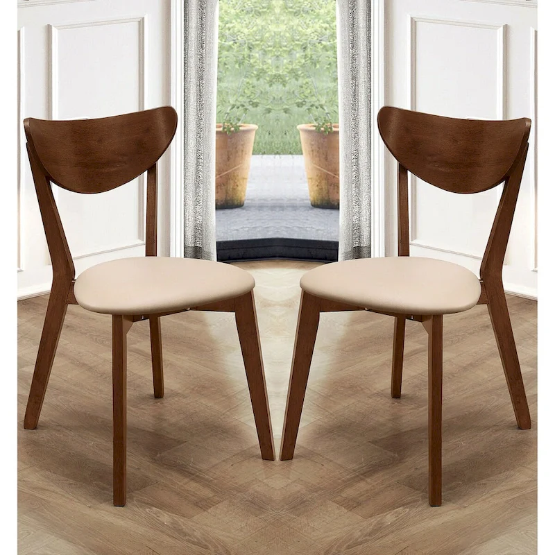 Retro Mid-century Design Chestnut Dining Chairs