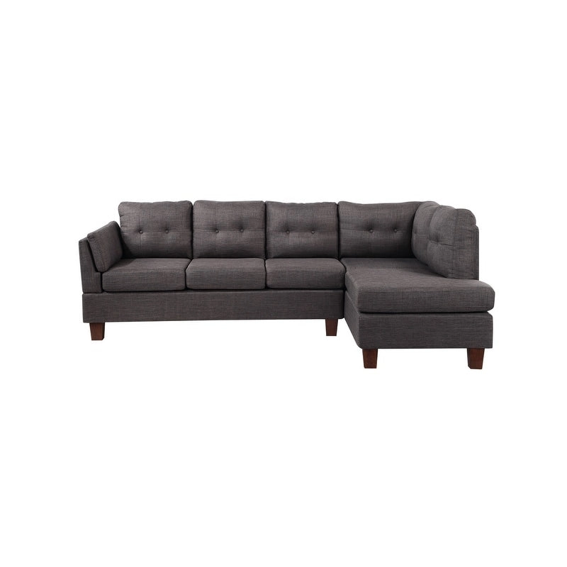 Dalia Linen Modern Sectional Sofa with Right Facing Chaise