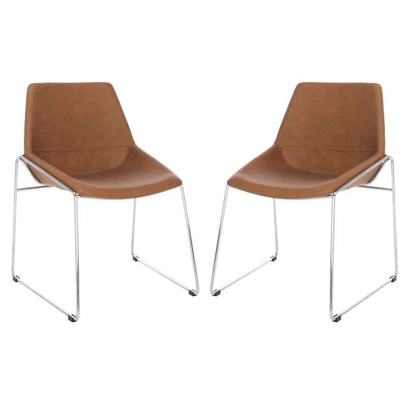 SAFAVIEH Oliva Mid Century Dining Chair (Set of 2) - 25 x 24 x 33.3 - 25 x 24 x 33.3 - 25Wx24Dx33H