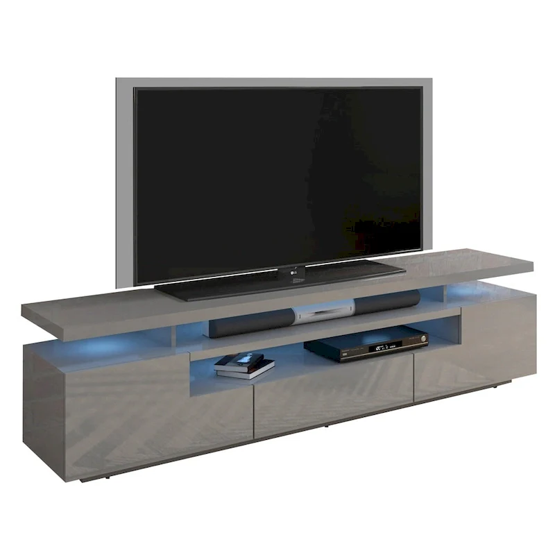 Strick & Bolton Sparkes 77-inch High Gloss TV Stand with LED Lights