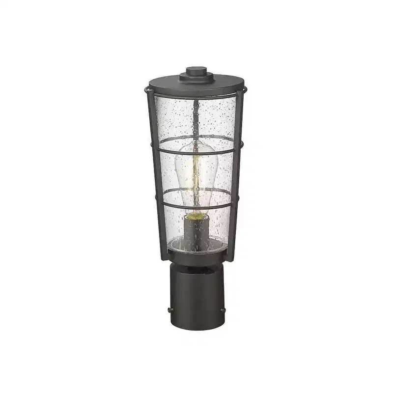 Z-Lite Helix 1 - Light Post Light in Black