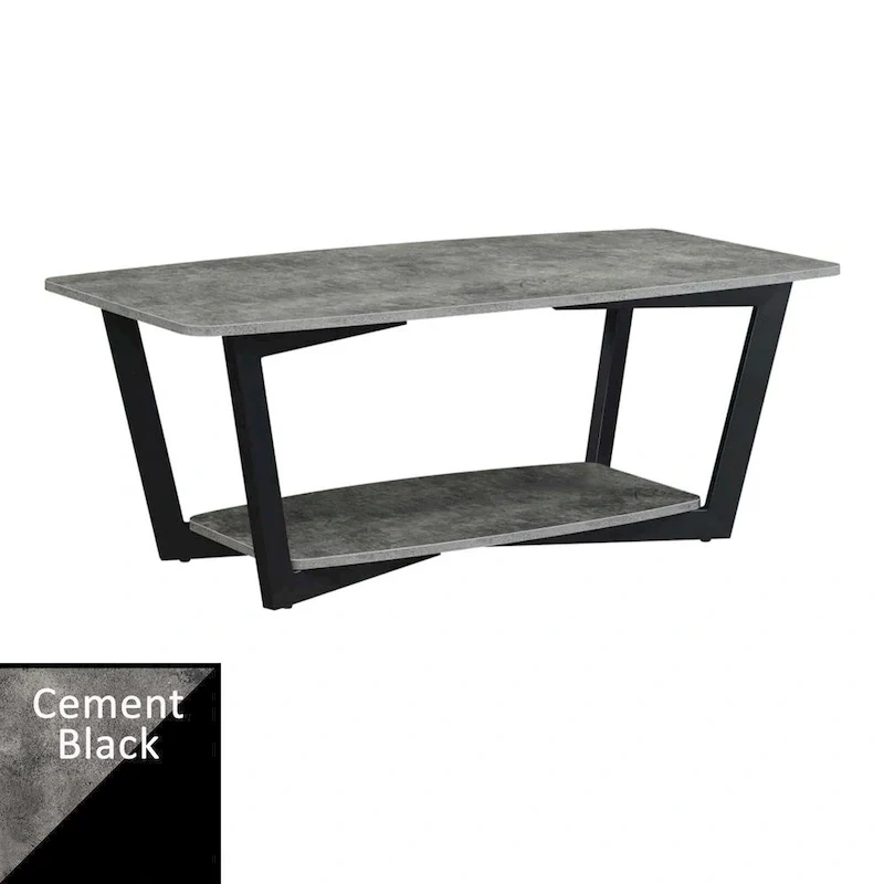 Convenience Concepts Graystone Coffee Table with Shelf