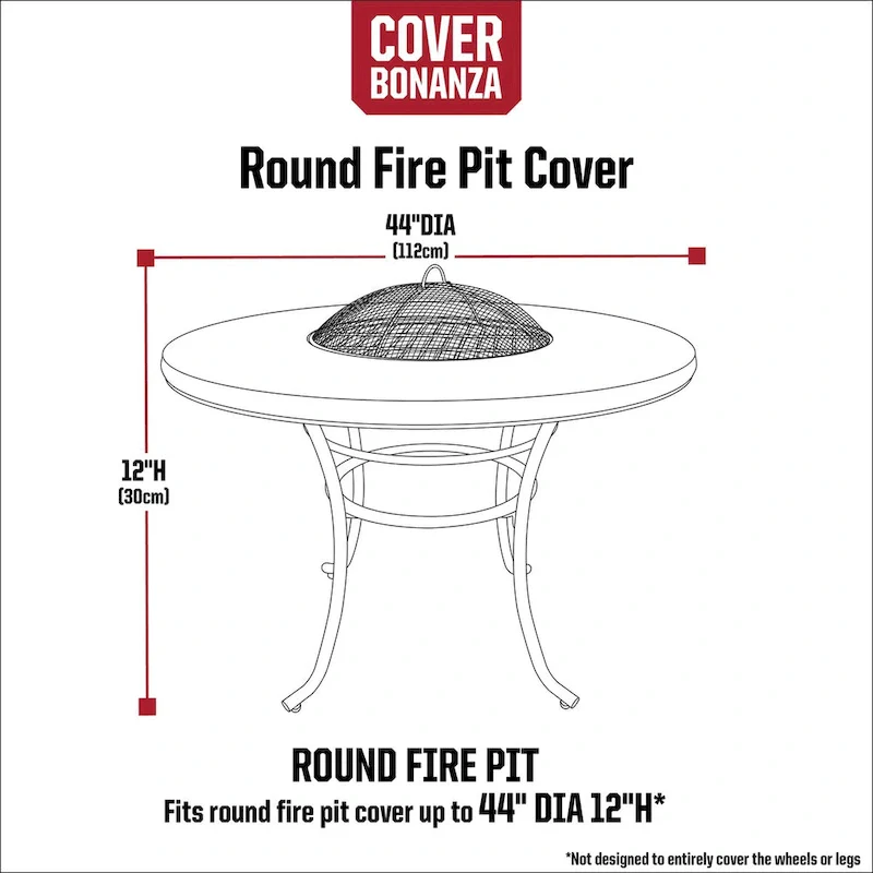 Cover Bonanza 44-inch Round Fire Pit Cover