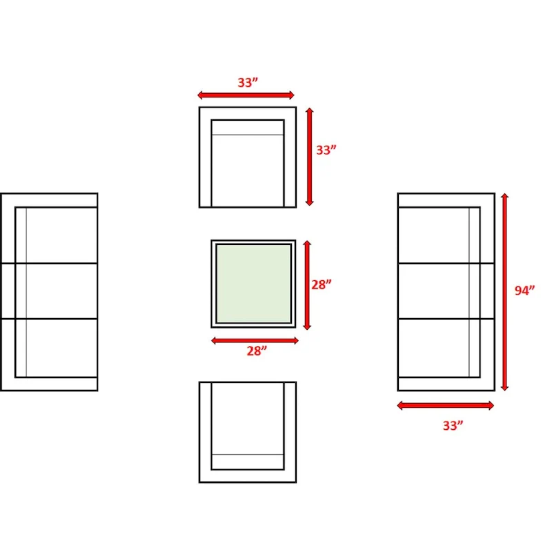 LSI Antibes Grey Wicker Sunbrella 9-piece Sofa Club Set