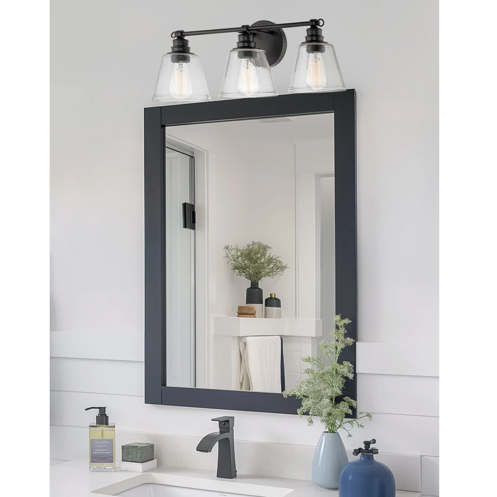 Adair 23 Modern 3-Light Farmhouse Vanity / Bathroom Light
