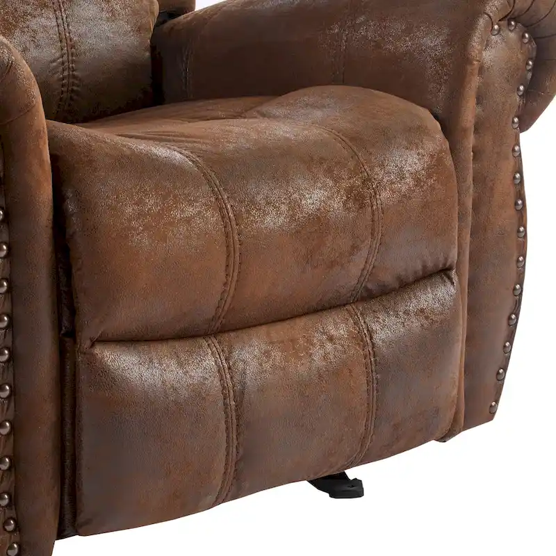 Charlie Bonded Leather Glider Recliner
