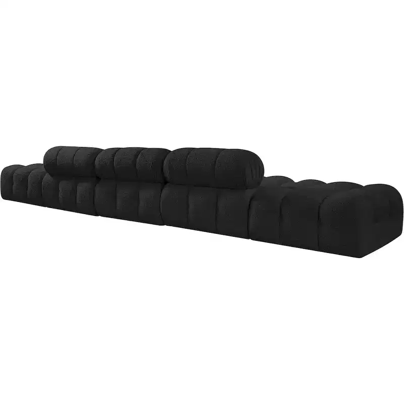 Meridian Furniture Ames 170 Boucle Fabric Upholstered 5pc. Modular Sofa