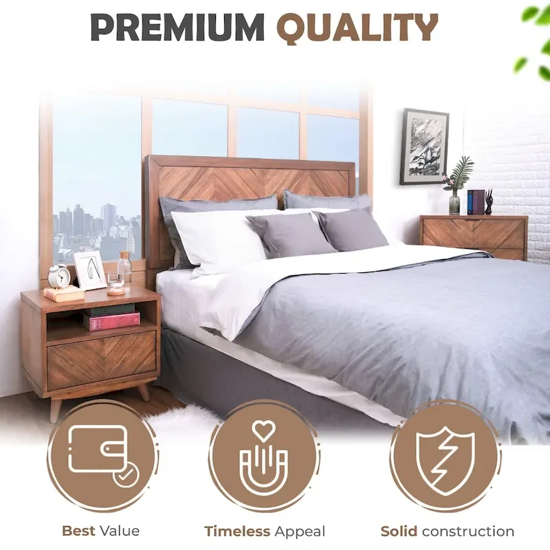 Piero Chevron Queen Headboard