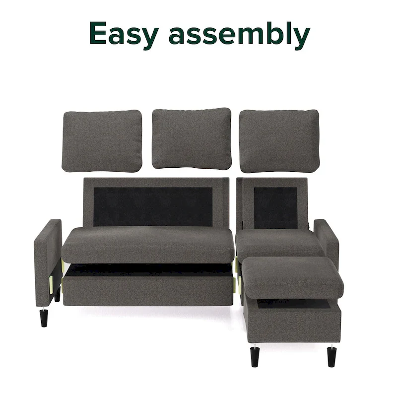 Convertible Sectional Sofa with Reversible Chaise