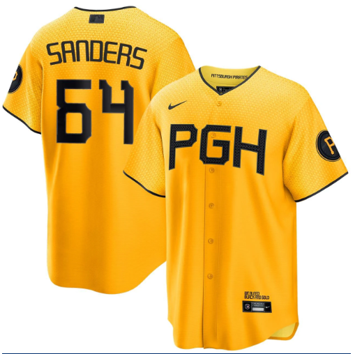 Cam Sanders Pittsburgh Pirates City Connect Jersey